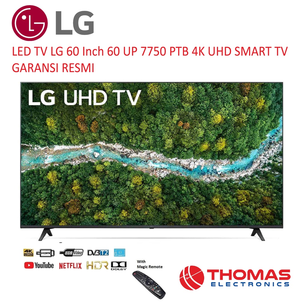 LED TV LG 60 Inch 60 UP 7750 PTB 4K UHD SMART TV GARANSI RESMI