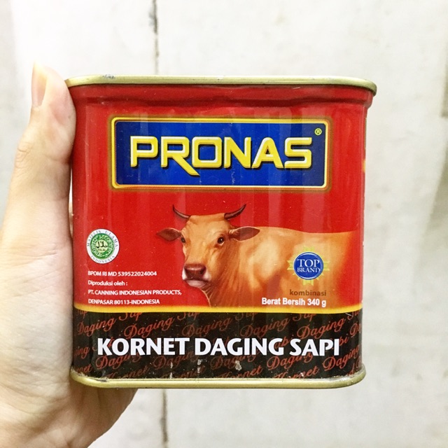 PRONAS Kornet Kaleng Daging Sapi 340g / Corned Beef Pronas 340 gram / Kornet Sapi Pronas Besar