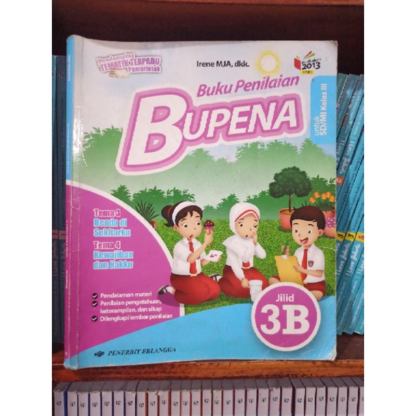 BUKU BEKAS BUPENA 3B KELAS 3 SD ERLANGGA KURIKULUM 2013 EDISI REVISI