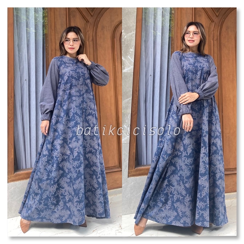 COD / BEST SELLER / abaya gamis batik premium / abaya katun halus premium tidak susut tidak luntur /
