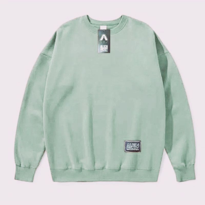 Basic Sweater Polos Fleece-Basic mint