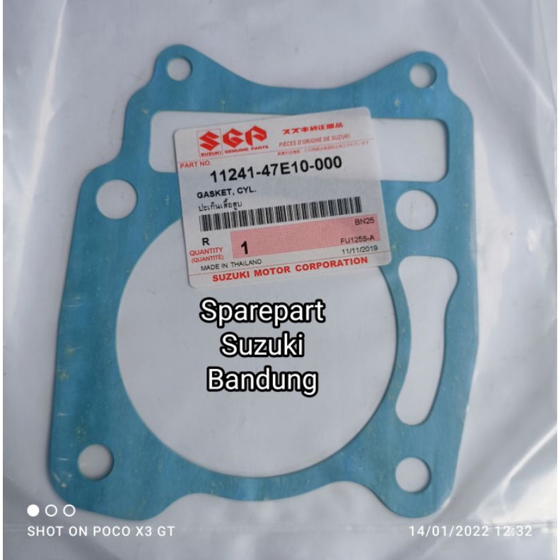 Paking Gasket Blok Seher Suzuki Satria Fu, Raider, FXR Original SGP