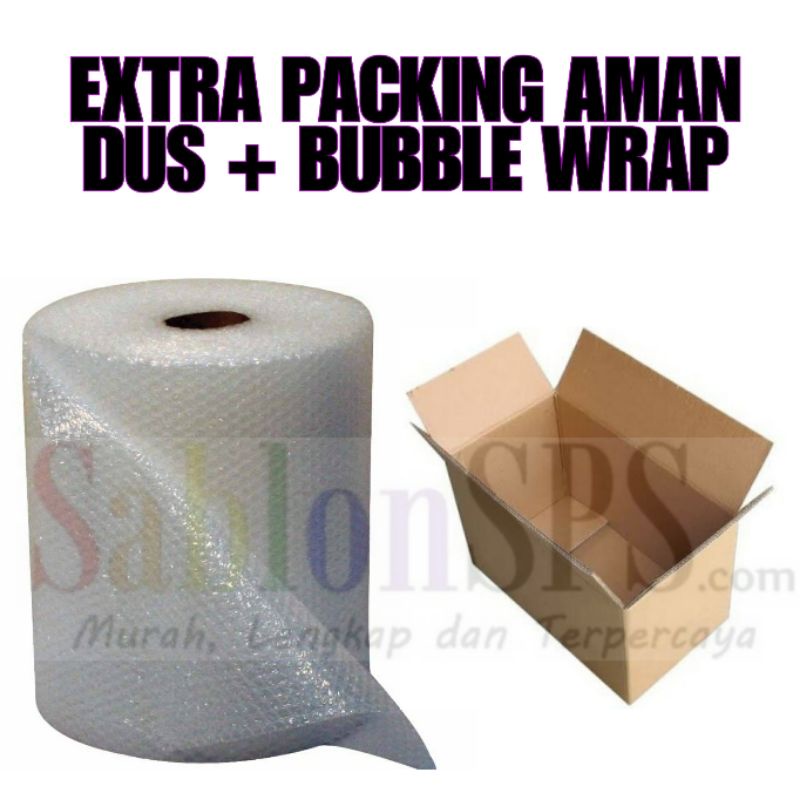 PACKING EXTRA AMAN KARDUS DAN BUBBLE WRAP