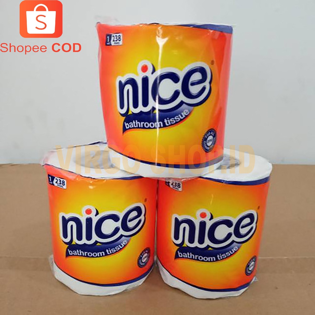 Tissue Nice Bathroom / Tisu Toilet 2ply 238sheets / Tisu Nice / Tisu Toilet / Tisu / Tissue Toilet / Toilet / Tissu Nice