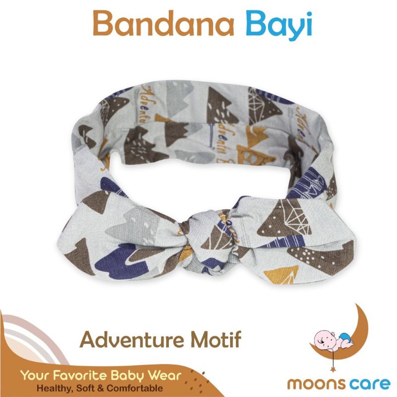 SNI BANDANA PITA MOONS AKSESORIES KEPALA BAYI HEADBAND BAYI BANDANA BONDU BAYI BANDANA TOPI BAYI