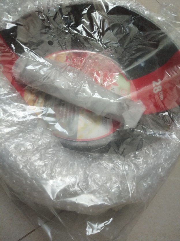 Cypruz Fry Wok / Wajan Penggorengan Marble Gg Kayu 28 Cm