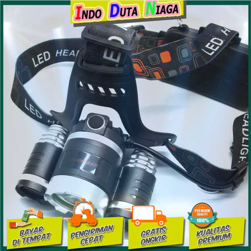 IDN TOOLS - TaffLED Power Headlamp 3 LED 5000 Lumens Cree XM-L - T6 HD-LD