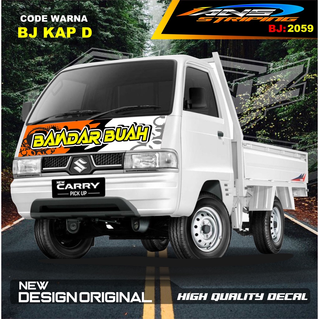 STIKER VARIASI KABIN CARRY L300 PICK UP / STIKER KABIN CARRY L300 / STIKER KAP CUP DEPAN L300 PICK UP / STIKER MOBIL