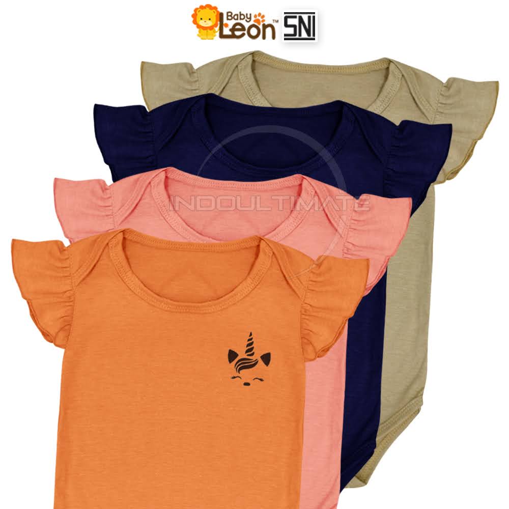 BABY LEON BC-302SK 1Pcs Jumper Bayi Rample Baju Bayi Perempuan Baby Jumsuit Jumpsuit Bayi Perempuan Baju Bayi Cewek Pakaian Anak Bayi Perempuan Body Suit Bayi Baju Harian Bayi