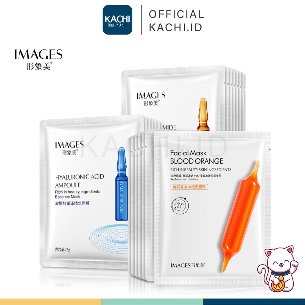 KACHI - IMAGES Blood Orange Moisturizing Facial Sheet Mask Masker Wajah Original IM013