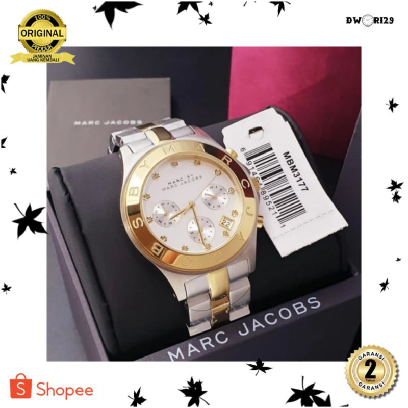 JAM TANGAN PRIA WANITA | RANTAI | KULIT | KARET | MURAH | WANITA - MARC JACOBS MBM3177