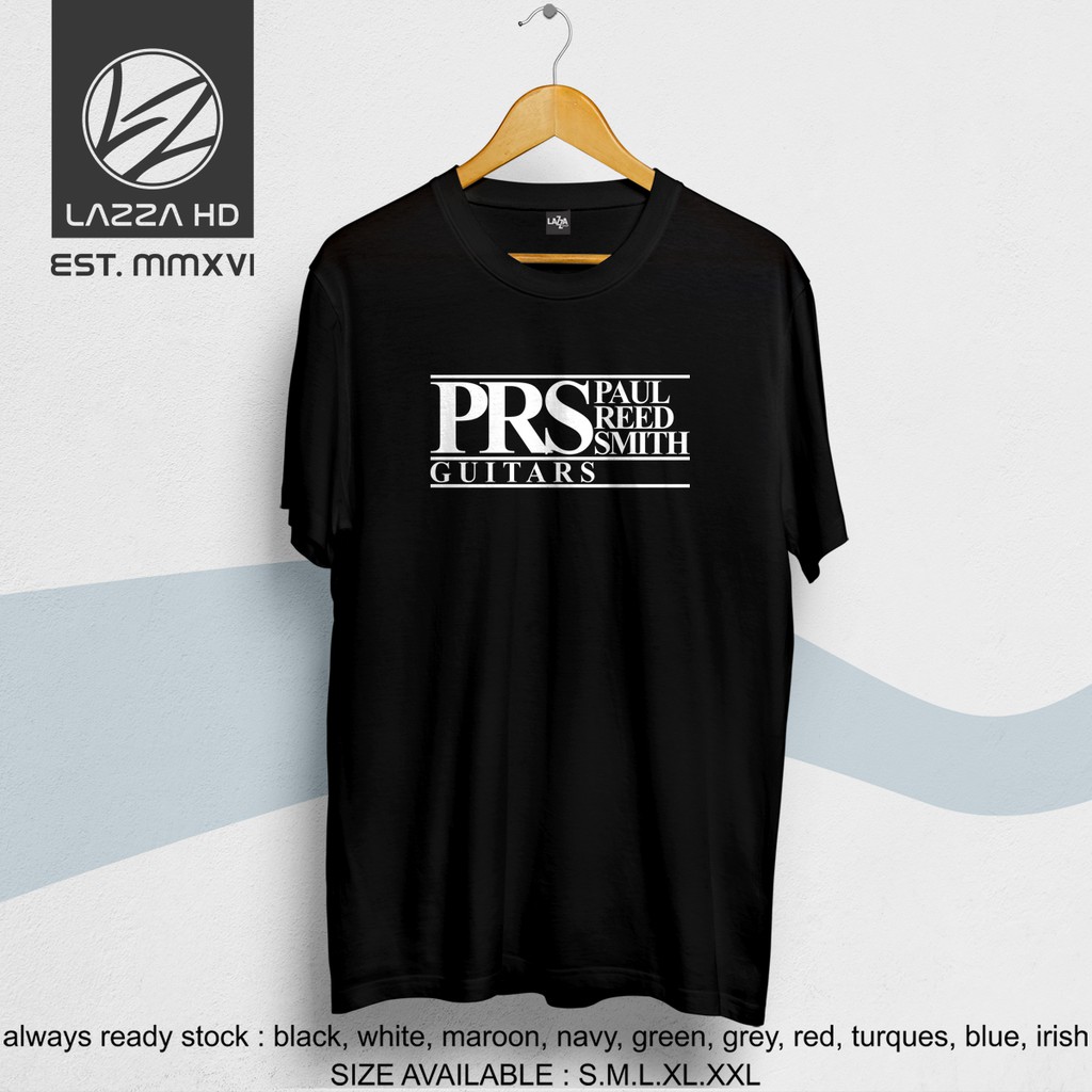 Kaos Baju Distro PRS Paul Reed Smith Guitar Logo Terlaris