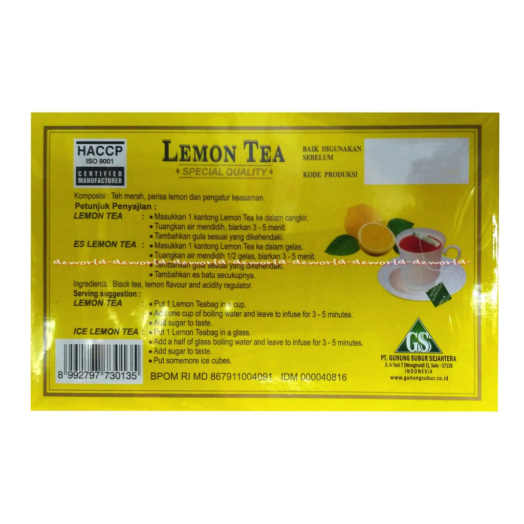 Kepala Djenggot 30gr Lemon Tea Lemon Teh Lemontea Jeruk Kepala Jenggot