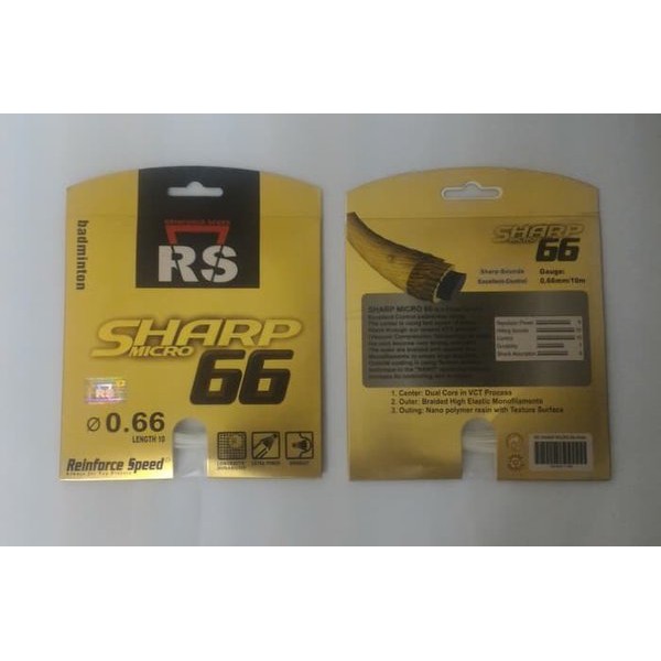 Penawaranspesial Senar raket badminton bulutangkis RS sharp micro 66 Limited