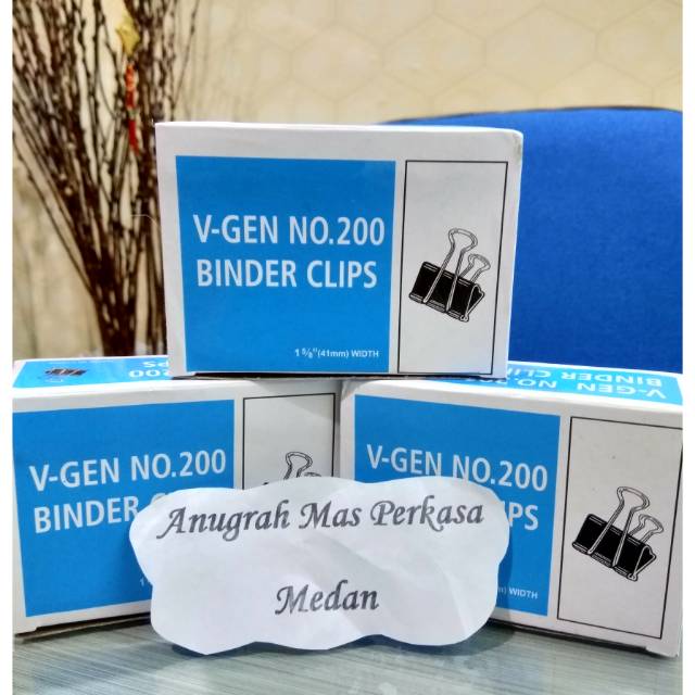 

Binder clip / penjepit kertas 200 V-Gen