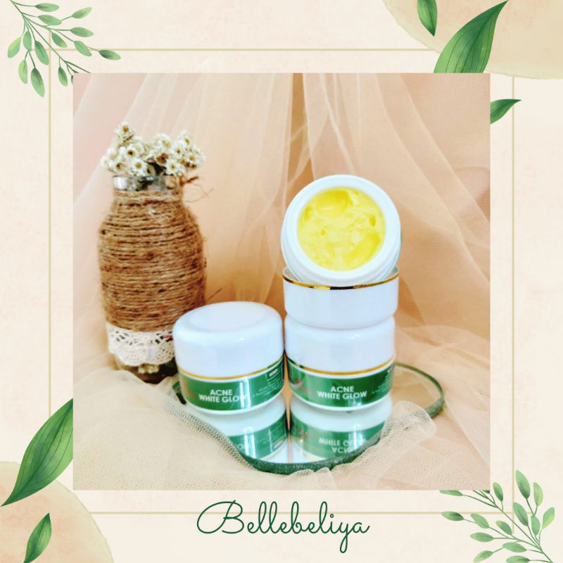 (COD) CREAM MALAM ACNE WHITE GLOW AZKA BEAUTY GLOW SKINCARE/ CREAM MALAM JERAWAT
