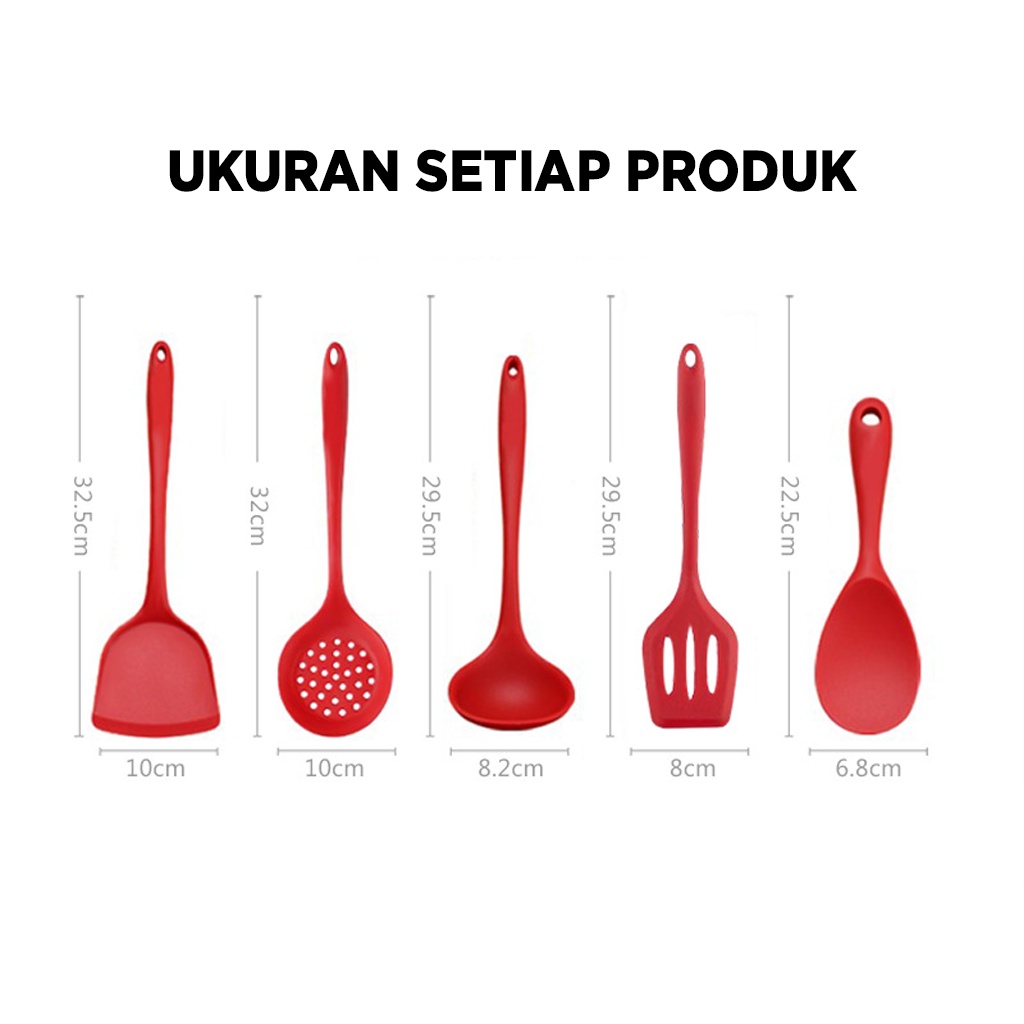 Spatula Masak || Sutil Scrap Kocokan Silicone/Silikon || FOODGRADE