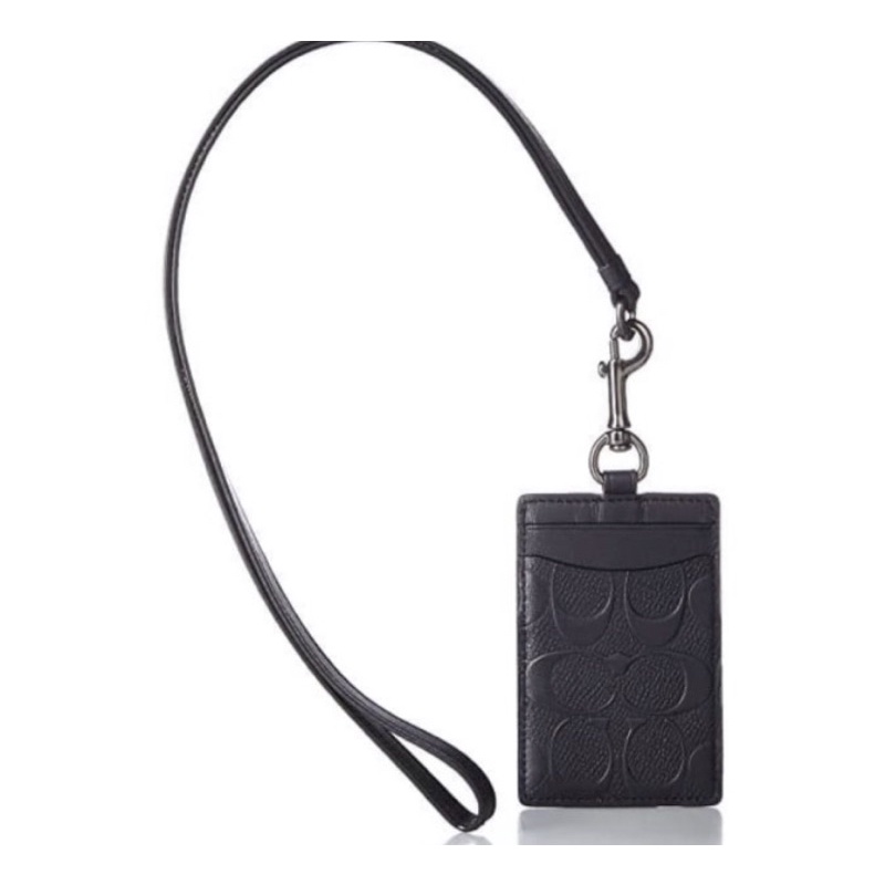 Coach ID Lanyard In Signature Embossed