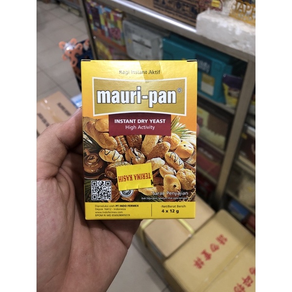 

Mauripan instant Dry Yeast 4x12grm/ fermipan /ragi