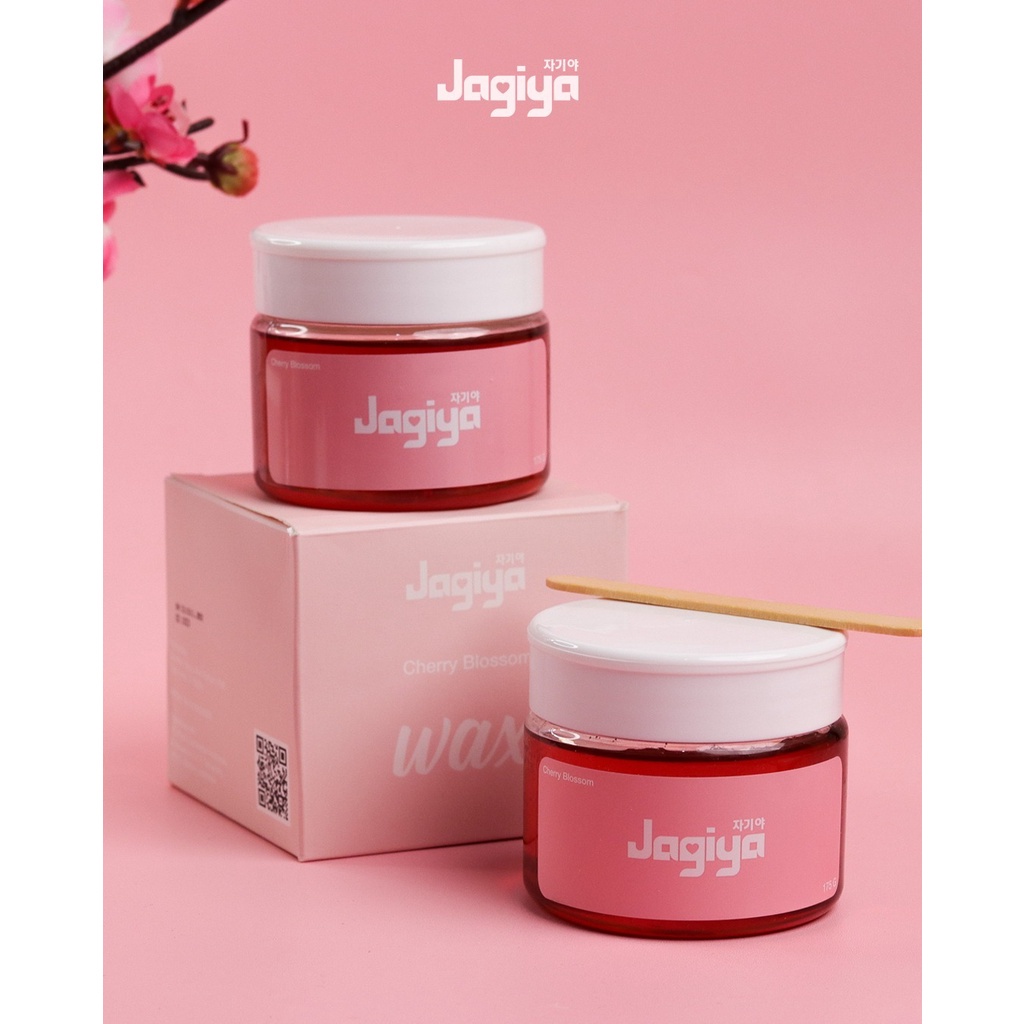 Jagiya Wax Sakura Cherry Blossom Waxing Kit / Perontok Bulu / Penghilang bulu / Natural Sugar Wax / Perontok Bulu Kaki, Bulu Tangan BPOM