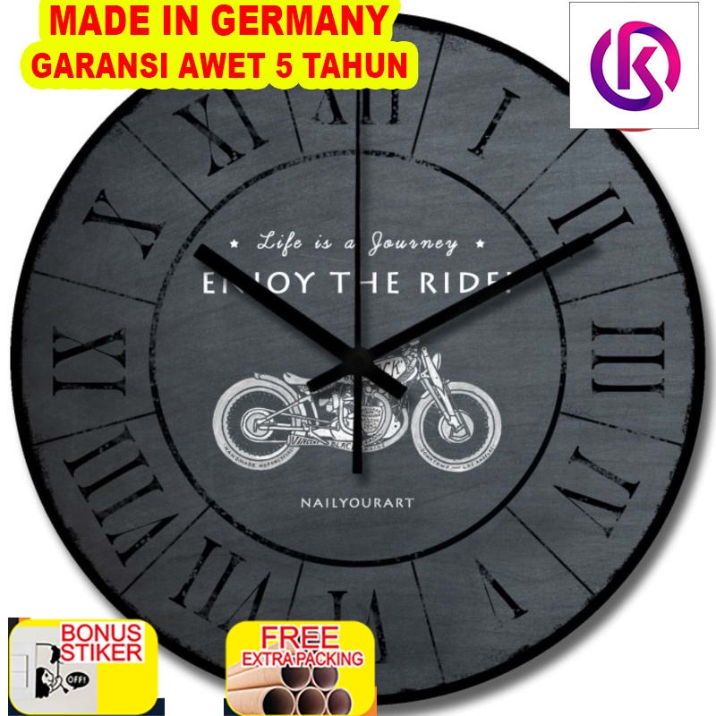 

Promo Jam Dinding Unik Artistik - ENJOY THE RIDE - Wall Clock