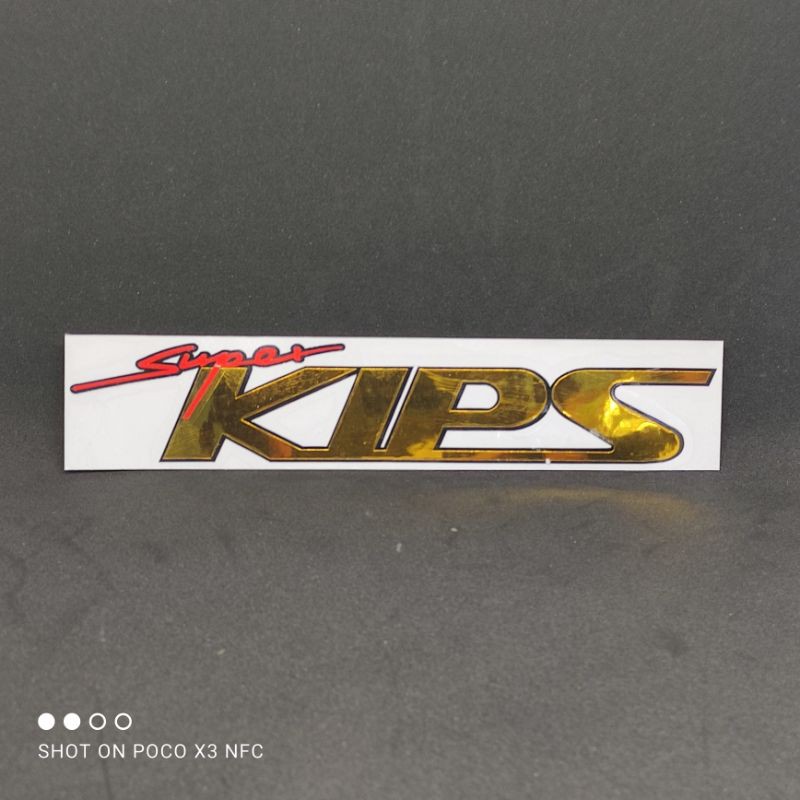 stiker cutting super kips gold