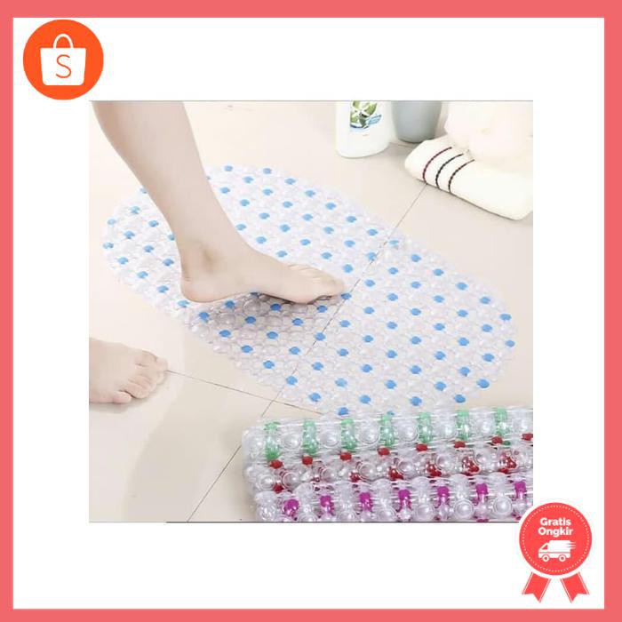 Keset Kamar Mandi Anti Slip Anti Licin Karet PVC Berongga