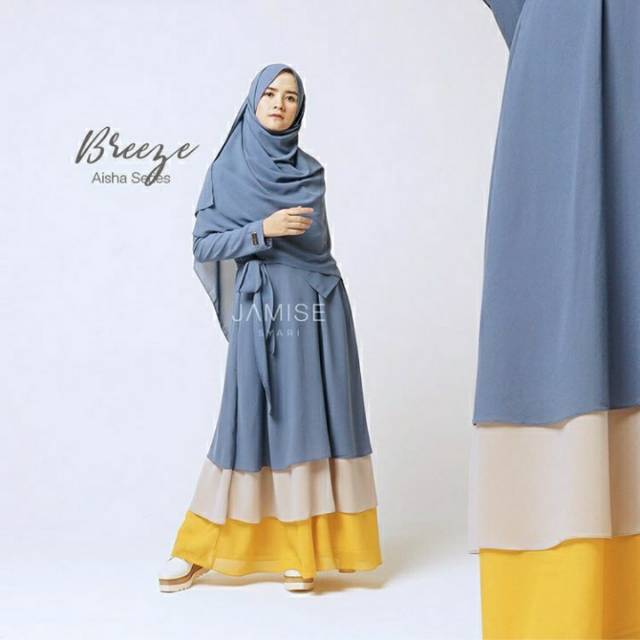Set Gamis + Khimar | Aisha Series by Jamise Syari