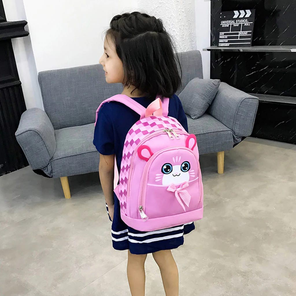 ARMELIA SHOP - TAS SEKOLAH PAUD TK SD KUPING CATUR RANSEL BANYAK WARNA