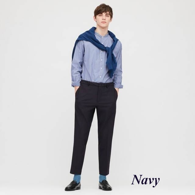 UNIQLO MEN SMART COMFORT ANKLE LENGTH TROUSERS
