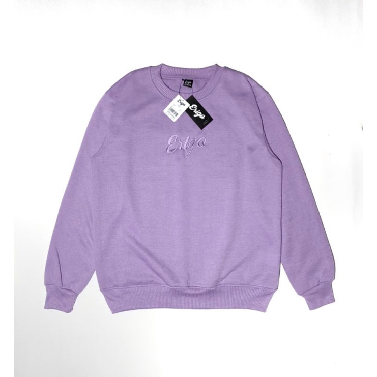 Dz97 Sweater Crewneck Pria Distro Grafity Sweter Switer Crewnek CN Crowneck Cowok Cewek Wanita Tebal-Litle purple