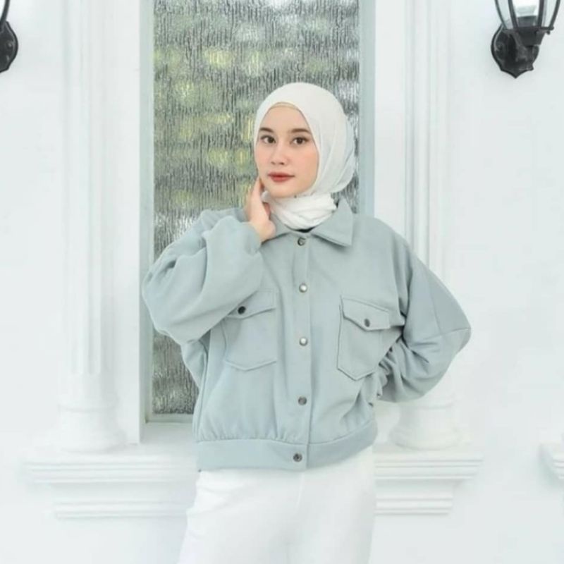 JAKET WANITA KEKINIAN • OLIN JAKET BUTTON • MURAH