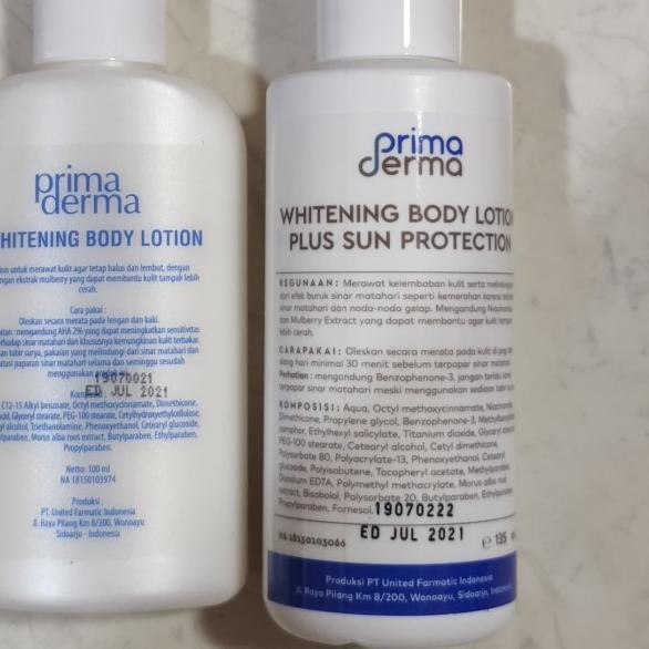 ➬ Paket Primaderma Body Whitening Lotion - Pemutih tubuh Prima Derma ♣