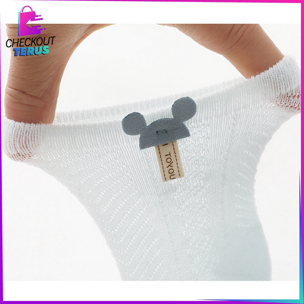 CT P213 Kaos Kaki Bayi Pendek Motif Miky Lucu Bahan Katun Elastis Anak Balita Unisex Anti Slip Kaos Kaki Bayi Karakter