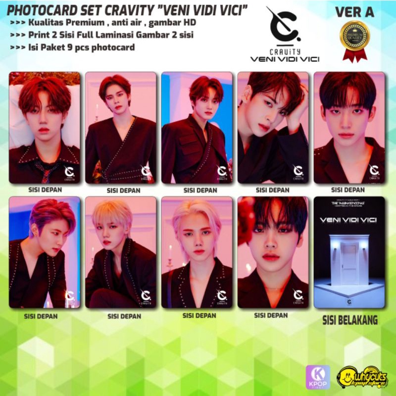 PHOTOCARD SET PC CRAVITY PREMIUM // VENI VIDI VICI