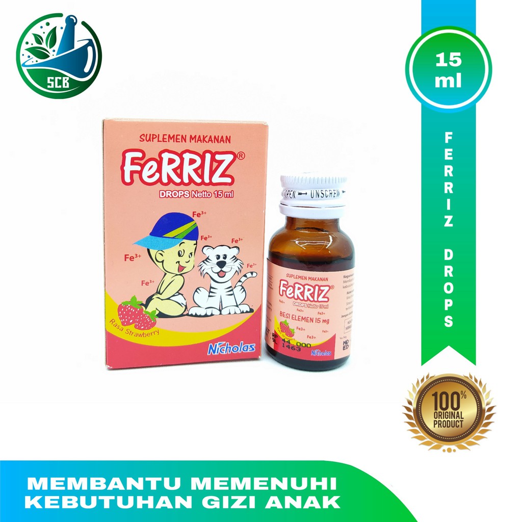 Ferriz Drop 15 ML Suplemen Zat Besi untuk Bayi