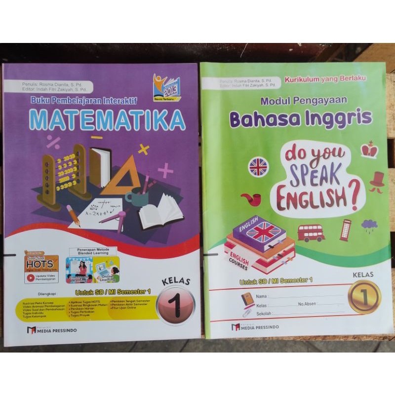 LKS Matematika dan Bahasa Inggris Agama Islam SD Kelas 1K13