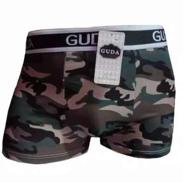 Celana dalam boxer pria motif GUDA army