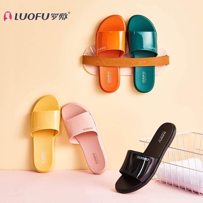 LUOFU F 2314 - KP6W SIZE 36-40 ORIGINAL l Sandal Selop jelly wanita l Sendal kokop cewek impor