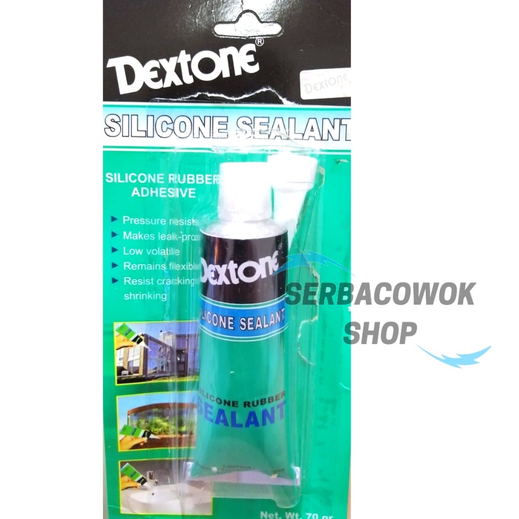  Dextone  Lem  Silicone Sealant Rubber Adhesive 70 Gram  