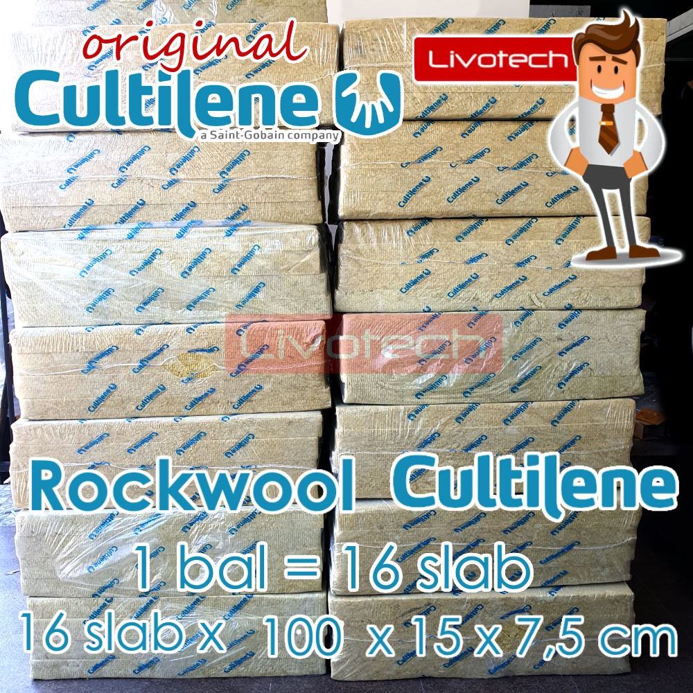 Jual Ball Rockwool Cultilene Bal Media Semai Hidroponik Rock Wool Slab X Cm X Cm X