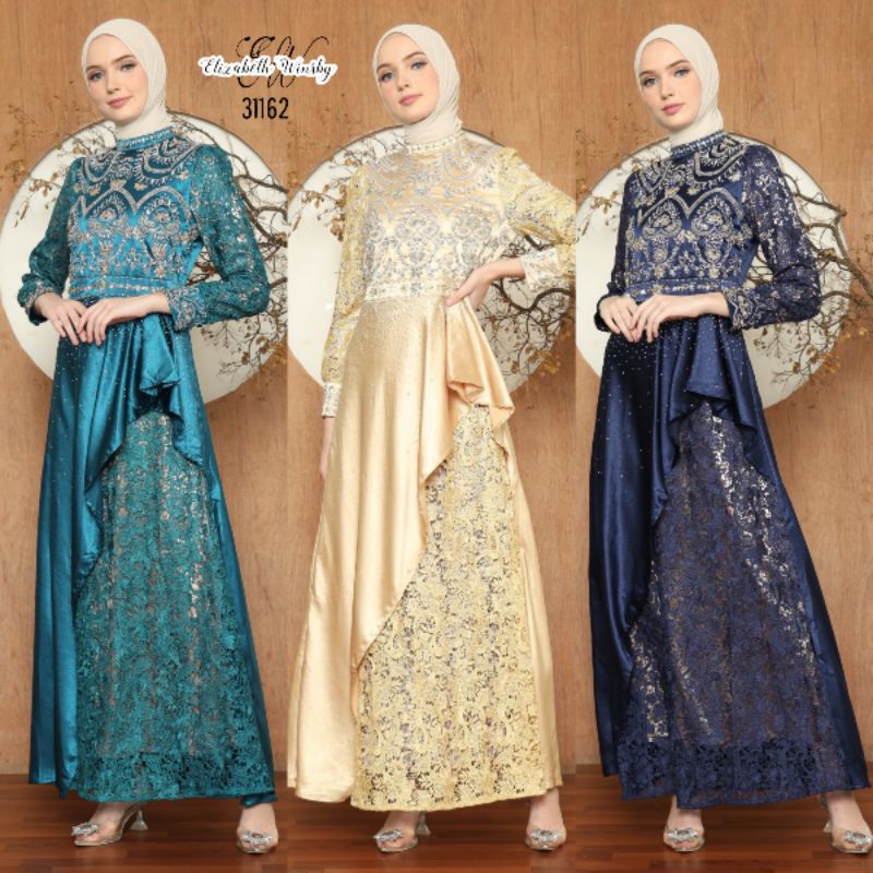[NEW ARRIVAL] ELIZABETH WINSBY GAMIS MUSLIM FASHION GAMIS MUSLIM PESTA BAJU MUSLIM BRUKAT GAMIS PEST