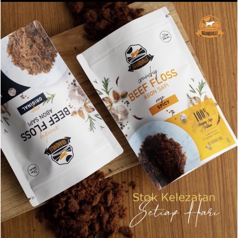 

[PREMIUM] Grandville Abon Sapi Crunchy 1-Original & 1-Spicy