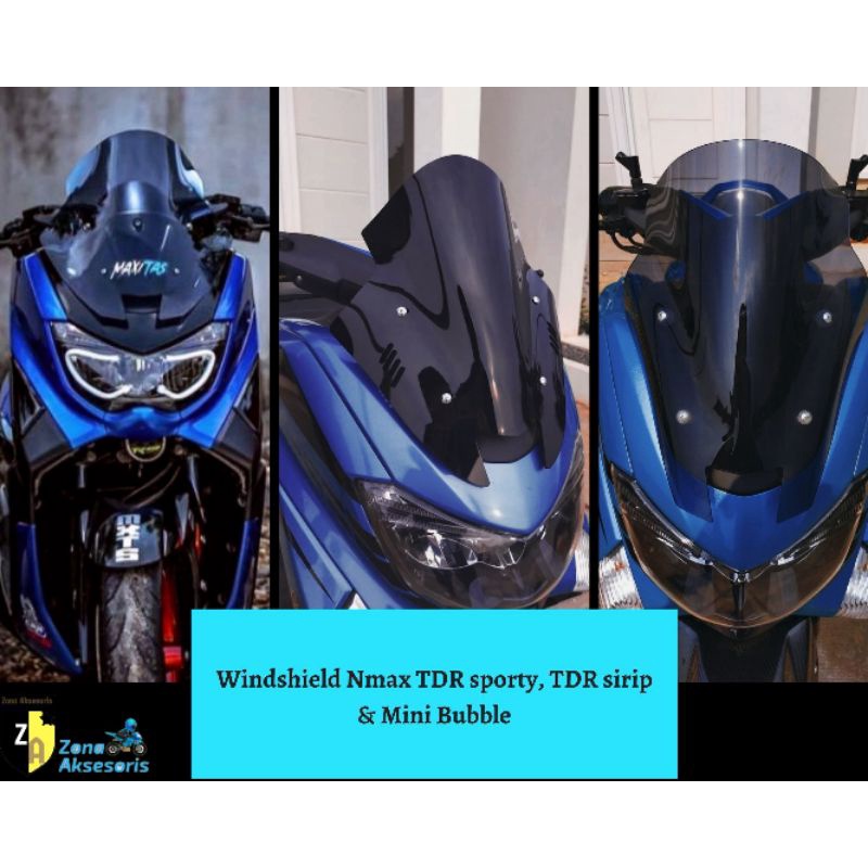 windshield visor nmax old sporty tdr tebal 4mm visor nmax lama model tdr jenong