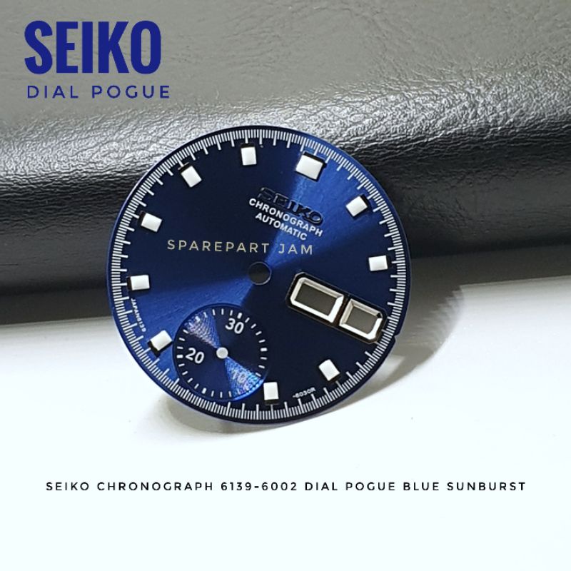 Seiko Pogue Pepsi 6139 - 6002 Dial Blue Glossy Sunburst Super Lume