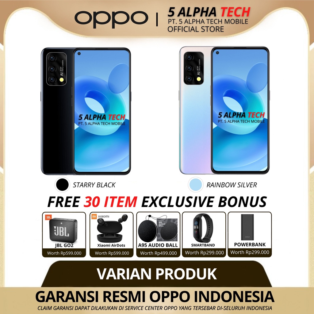 OPPO A95 RAM 13/128GB ( 8GB + 5GB EXTEDED RAM ) GARANSI RESMI