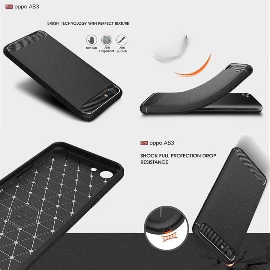 ASUS ZENFONE LIVE L1 L2 ZA550KL Silicon Carbon Slim Fit Soft Case Premium