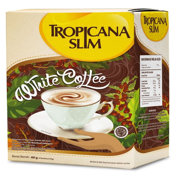 

Tropicana Slim White Coffee 4x15g