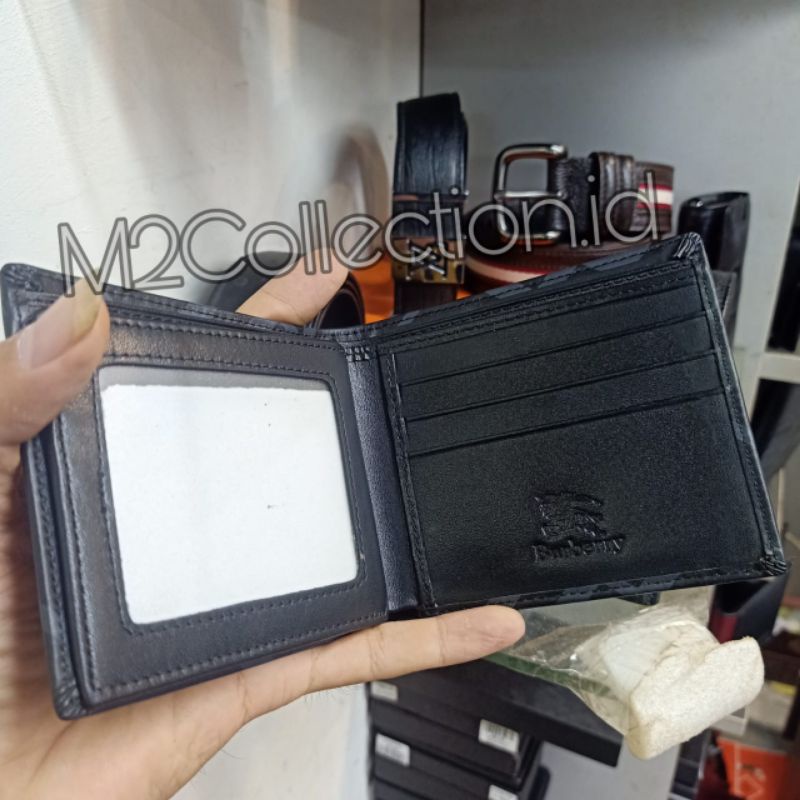 Dompet Pria Burberry Leather Dompet Lipat Premium Quality