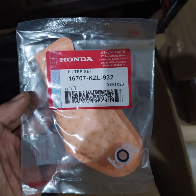 FILTER BENSIN HONDA / SARINGAN FUEL PUMP HONDA BEAT , SCOOPY , VARIO 110 ORI AHM "KVB / KZL "